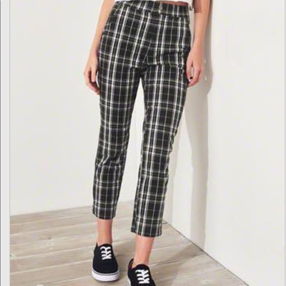 plaid pants hollister